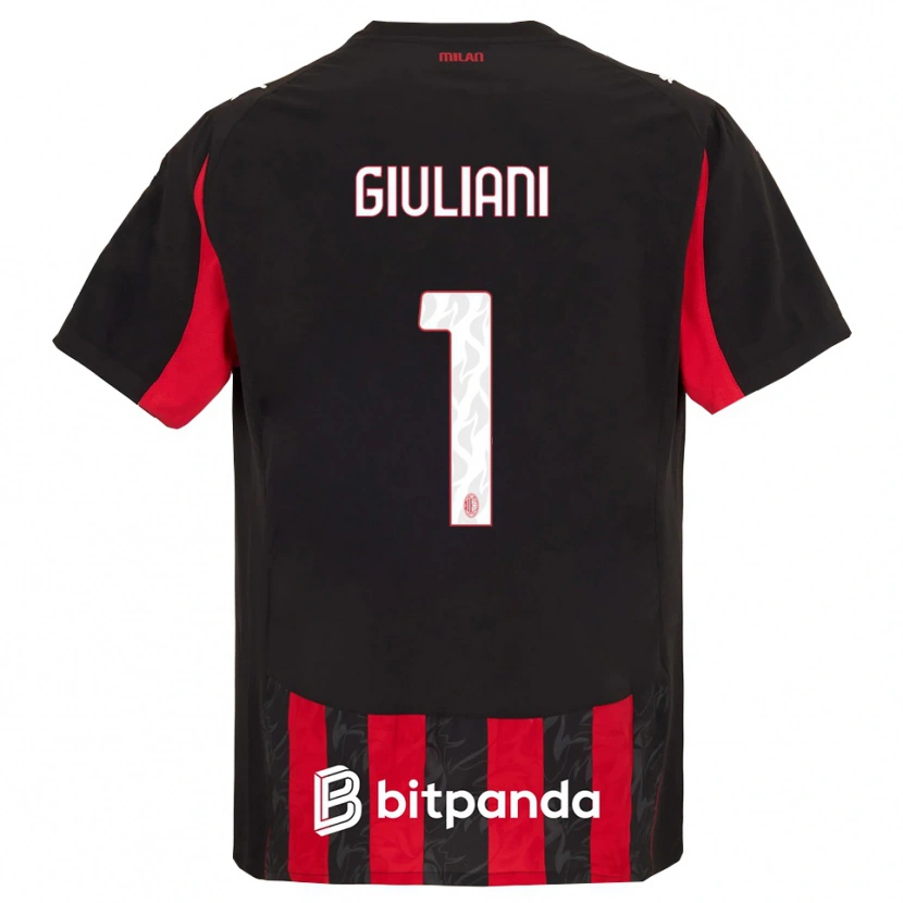 Danxen Women Laura Giuliani #1 Red Black Home Jersey 2025/26 T-Shirt