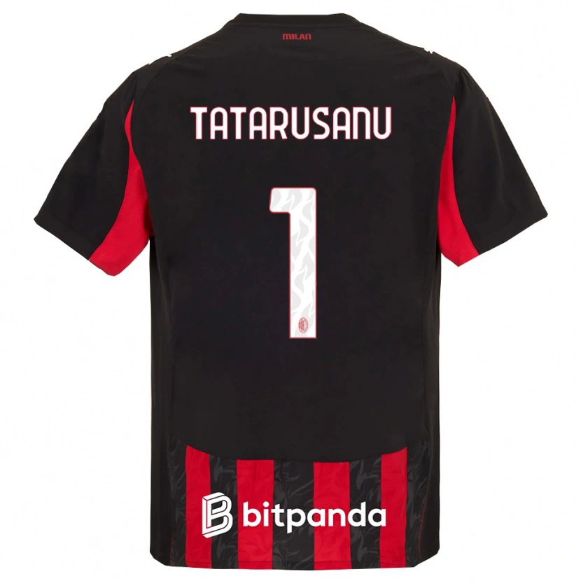 Danxen Women Ciprian Tatarusanu #1 Red Black Home Jersey 2025/26 T-Shirt