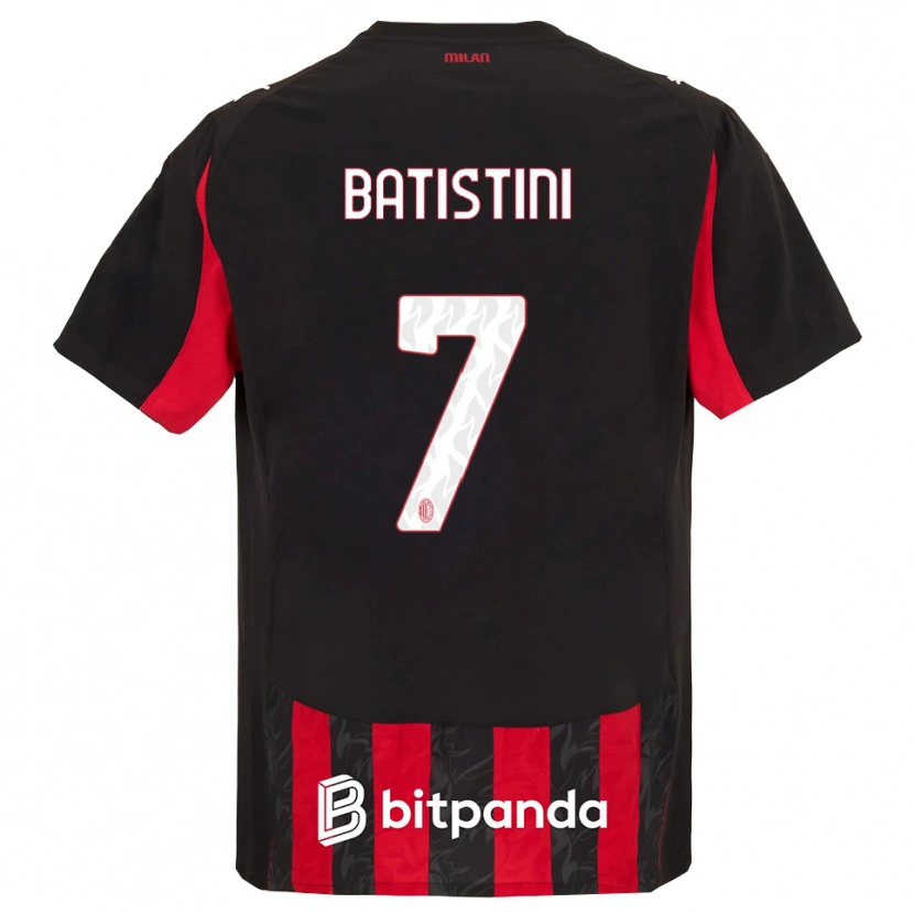 Danxen Women Simone Batistini #7 Red Black Home Jersey 2025/26 T-Shirt