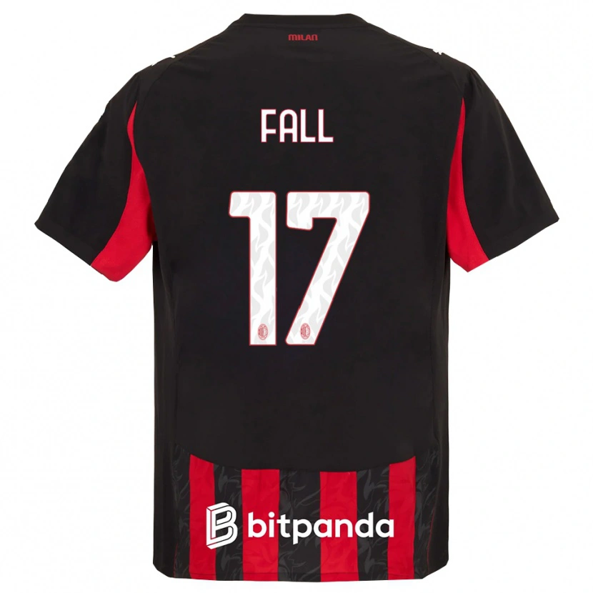Danxen Women Mbarick Fall #17 Red Black Home Jersey 2025/26 T-Shirt