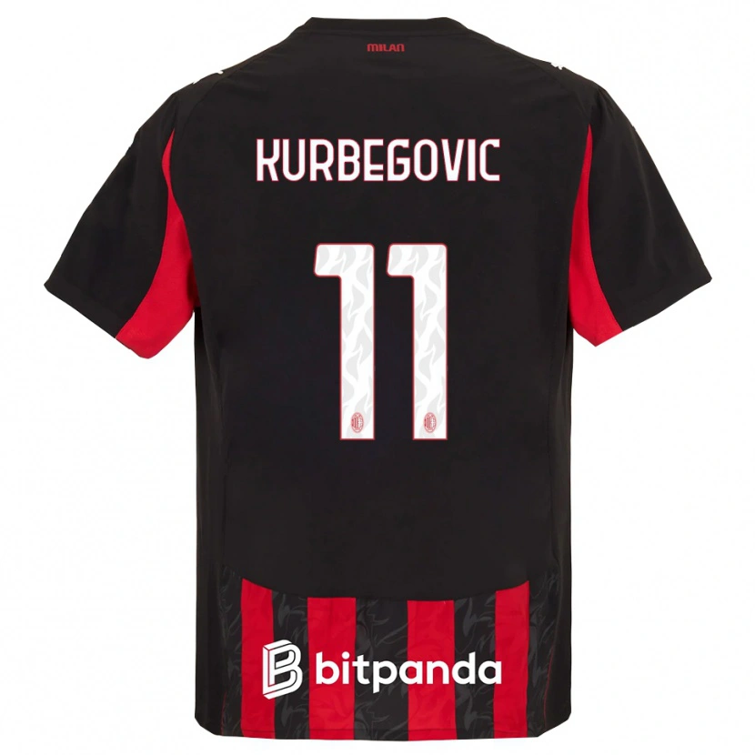 Danxen Women Dino Kurbegovic #11 Red Black Home Jersey 2025/26 T-Shirt