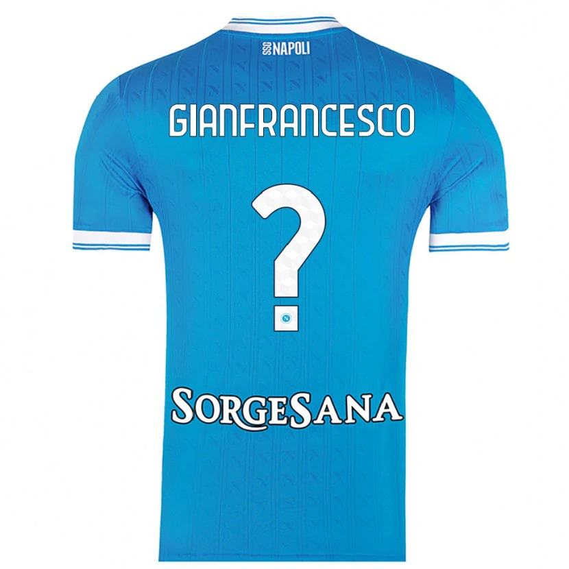 Danxen Women Sergio Gianfrancesco #0 Sky Blue White Home Jersey 2025/26 T-Shirt