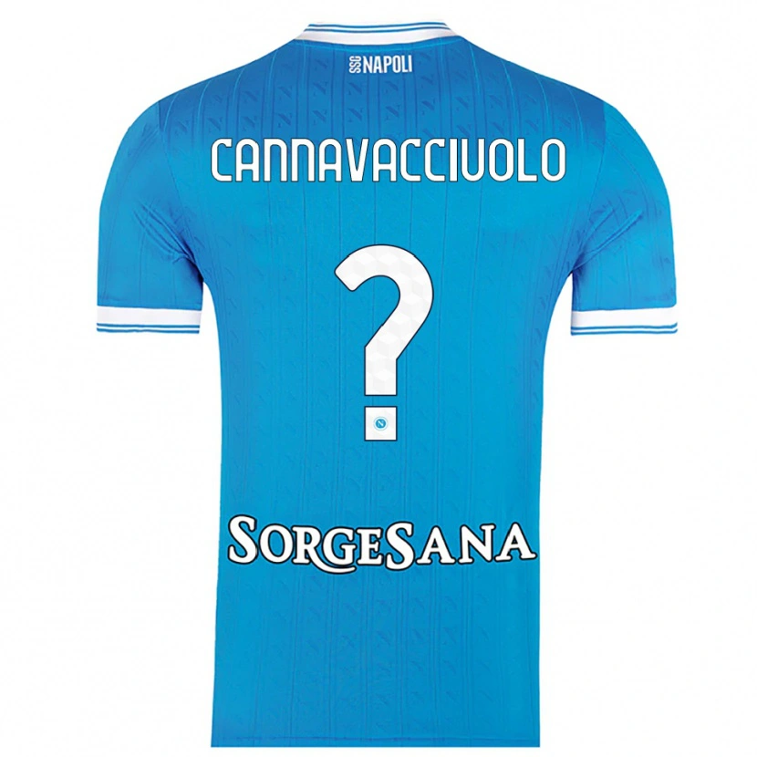 Danxen Women Luigi Pio Cannavacciuolo #0 Sky Blue White Home Jersey 2025/26 T-Shirt