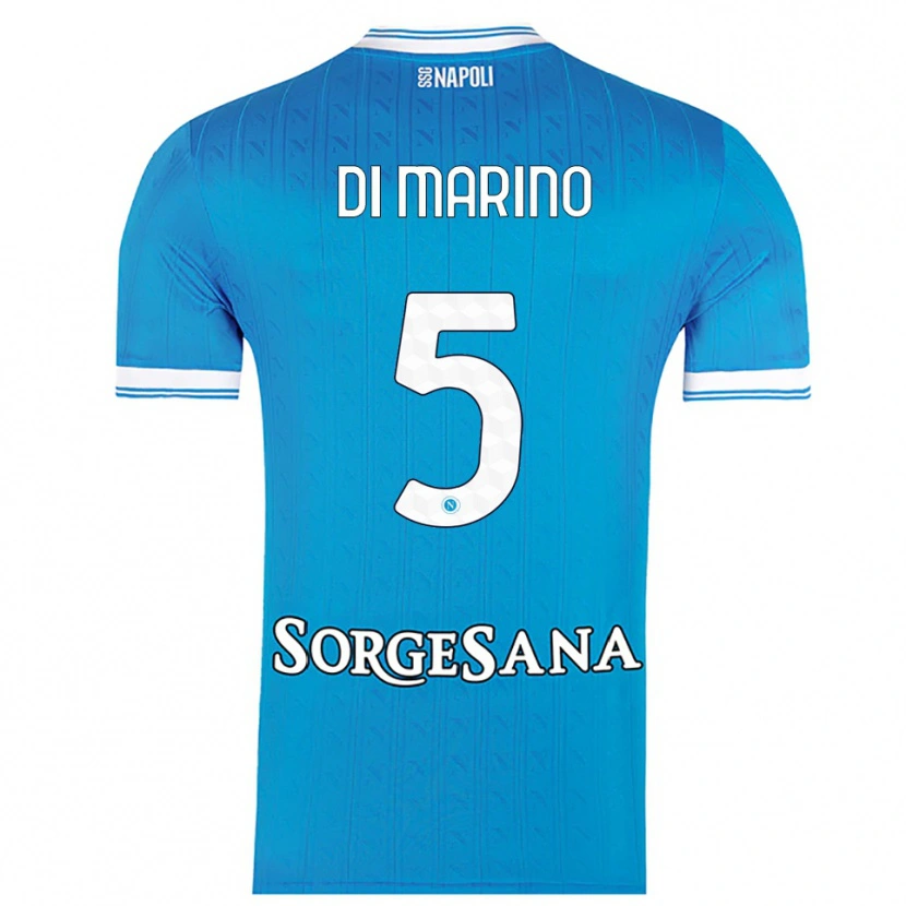 Danxen Women Paola Di Marino #5 Sky Blue White Home Jersey 2025/26 T-Shirt