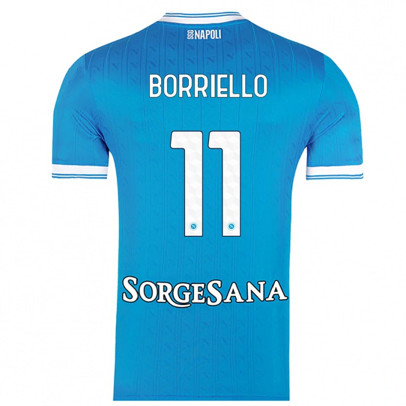 Danxen Women Salvatore Borriello #11 Sky Blue White Home Jersey 2025/26 T-Shirt