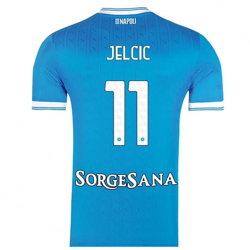 Danxen Women Maja Jelčić #11 Sky Blue White Home Jersey 2025/26 T-Shirt