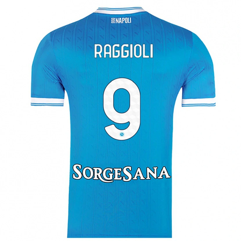 Danxen Women Christian Raggioli #9 Sky Blue White Home Jersey 2025/26 T-Shirt