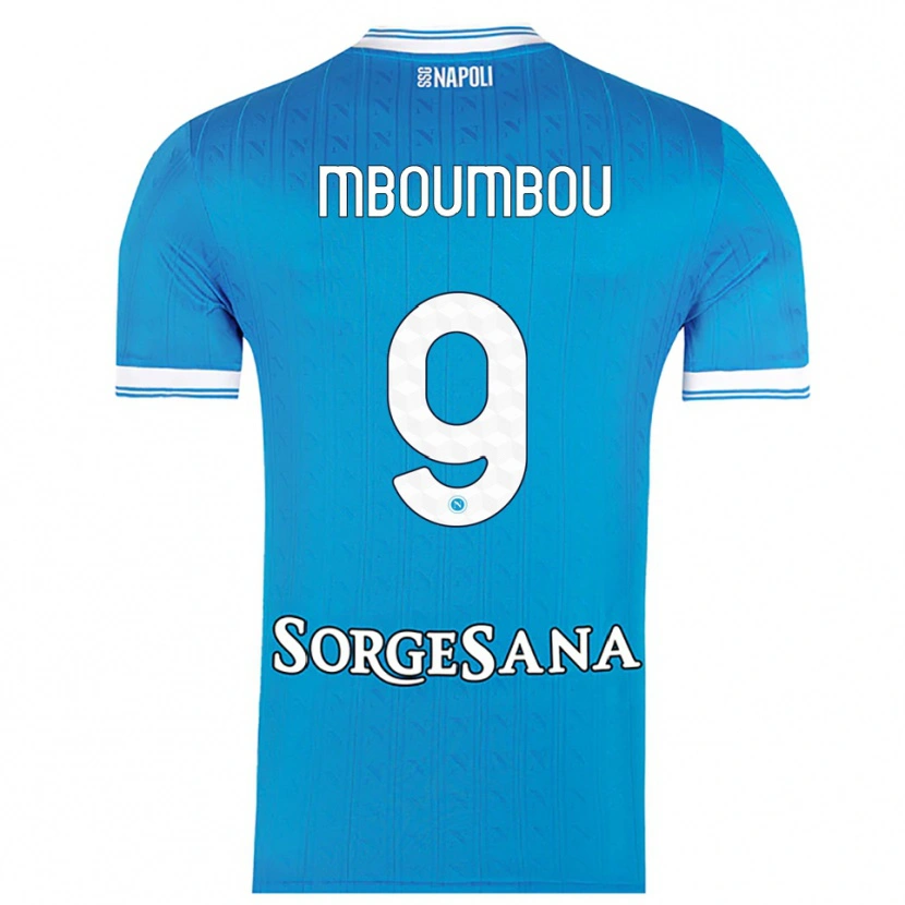 Danxen Women Arnaud Mboumbou #9 Sky Blue White Home Jersey 2025/26 T-Shirt