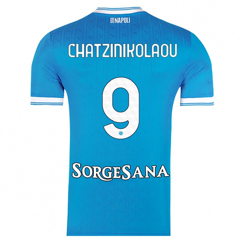 Danxen Women Despoina Chatzinikolaou #9 Sky Blue White Home Jersey 2025/26 T-Shirt