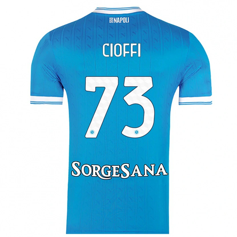 Danxen Women Antonio Cioffi #73 Sky Blue White Home Jersey 2025/26 T-Shirt