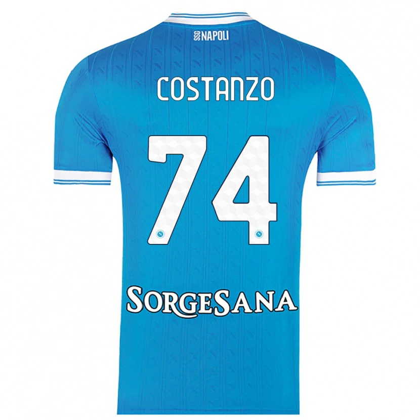 Danxen Women Davide Costanzo #74 Sky Blue White Home Jersey 2025/26 T-Shirt