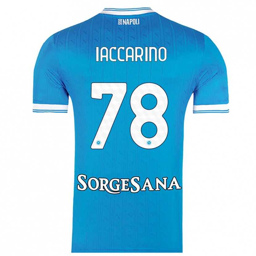 Danxen Women Gennaro Iaccarino #78 Sky Blue White Home Jersey 2025/26 T-Shirt