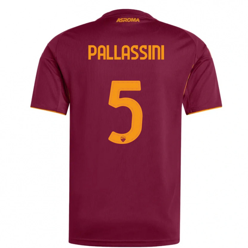 Danxen Women Luca Pallassini #5 Burgundy Orange Home Jersey 2025/26 T-Shirt