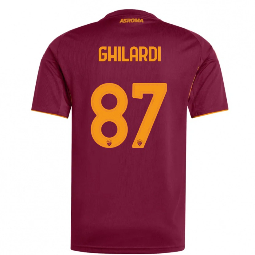 Danxen Women Daniele Ghilardi #87 Burgundy Orange Home Jersey 2025/26 T-Shirt