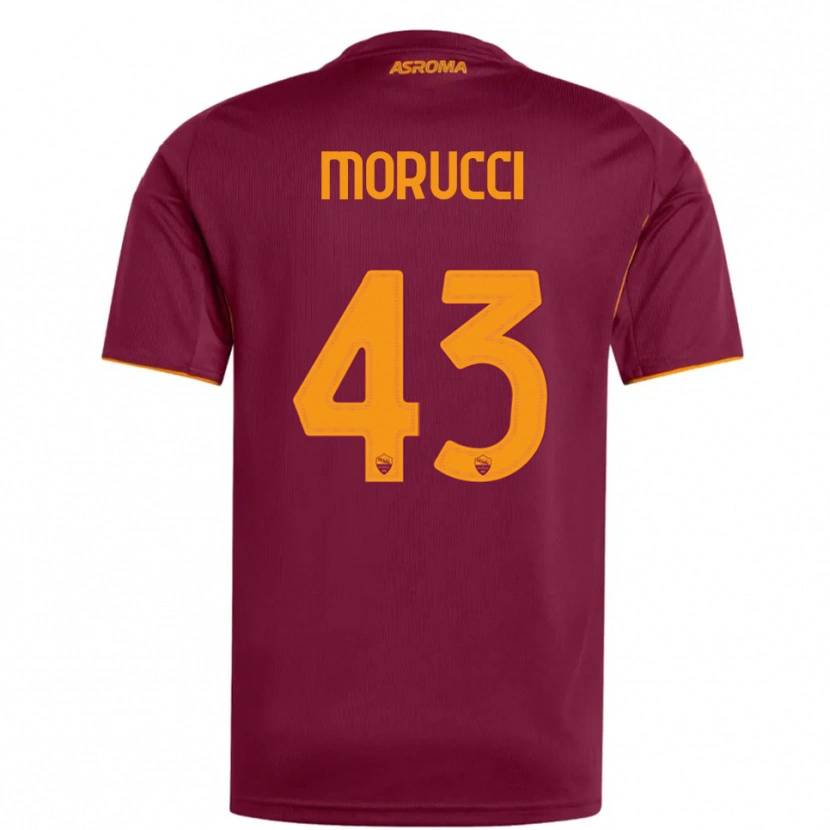 Danxen Women Edoardo Morucci #43 Burgundy Orange Home Jersey 2025/26 T-Shirt