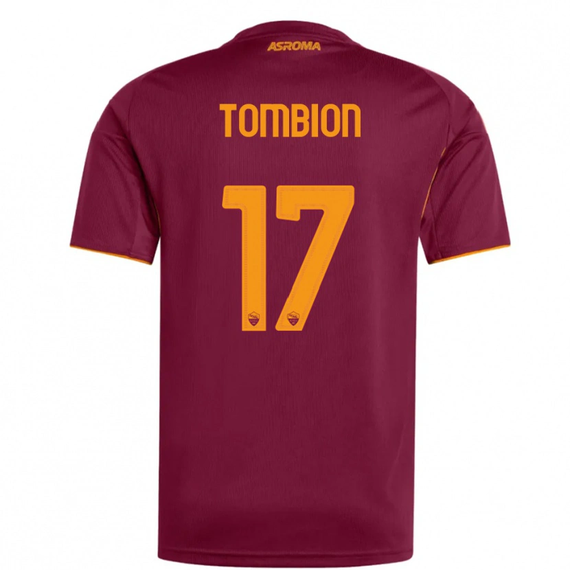 Danxen Women Gianmarco Tombion #17 Burgundy Orange Home Jersey 2025/26 T-Shirt