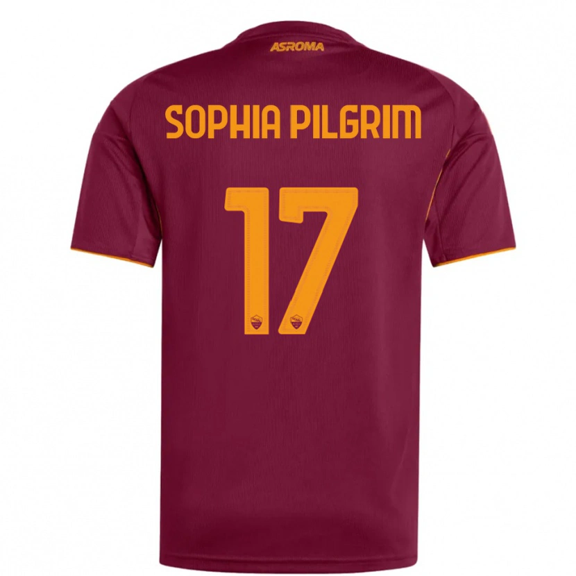 Danxen Women Alayah Sophia Pilgrim #17 Burgundy Orange Home Jersey 2025/26 T-Shirt