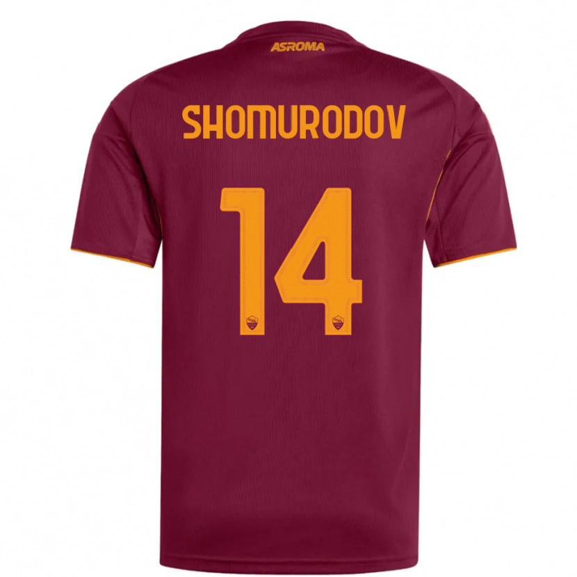 Danxen Women Eldor Shomurodov #14 Burgundy Orange Home Jersey 2025/26 T-Shirt