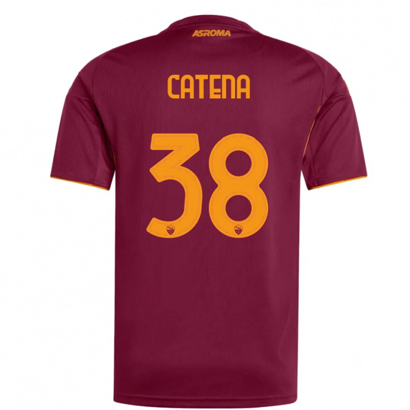 Danxen Women Giada Catena #38 Burgundy Orange Home Jersey 2025/26 T-Shirt