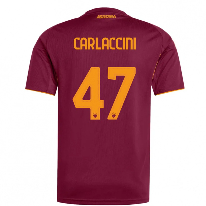 Danxen Women Samuele Carlaccini #47 Burgundy Orange Home Jersey 2025/26 T-Shirt