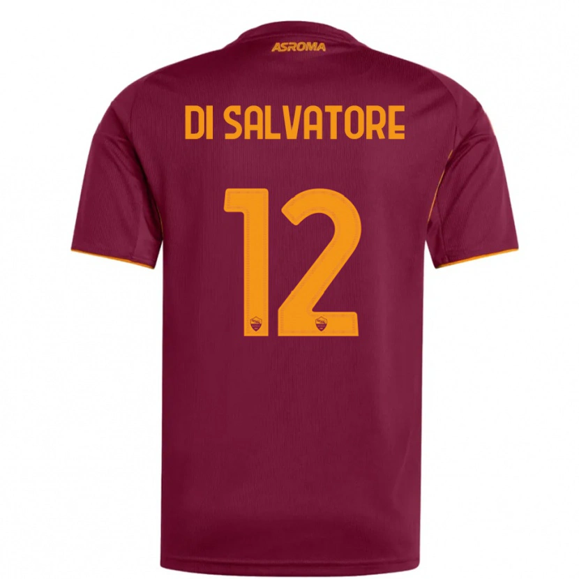 Danxen Women Diego Di Salvatore #12 Burgundy Orange Home Jersey 2025/26 T-Shirt