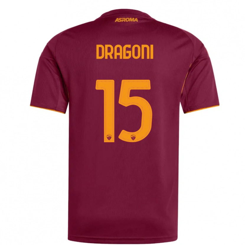 Danxen Women Giulia Dragoni #15 Burgundy Orange Home Jersey 2025/26 T-Shirt