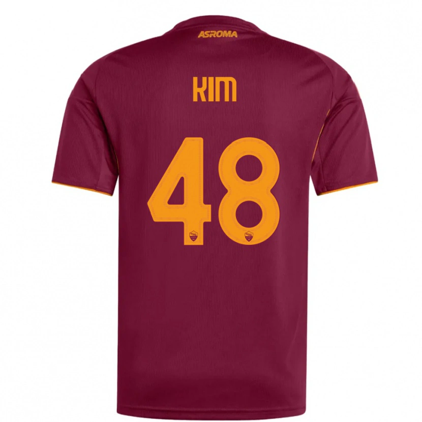 Danxen Women Shin-Ji Kim #48 Burgundy Orange Home Jersey 2025/26 T-Shirt