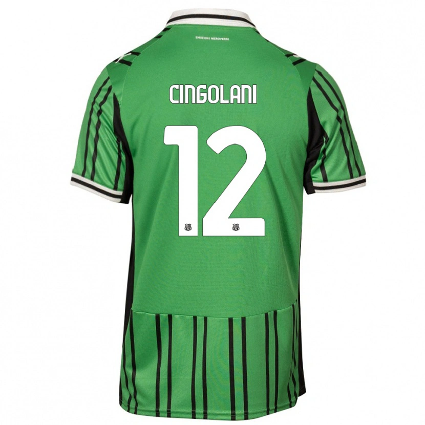 Danxen Women Matteo Cingolani #12 Green Black Home Jersey 2025/26 T-Shirt