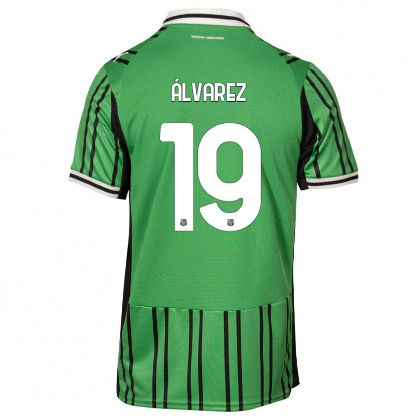 Danxen Women Agustín Álvarez #19 Green Black Home Jersey 2025/26 T-Shirt