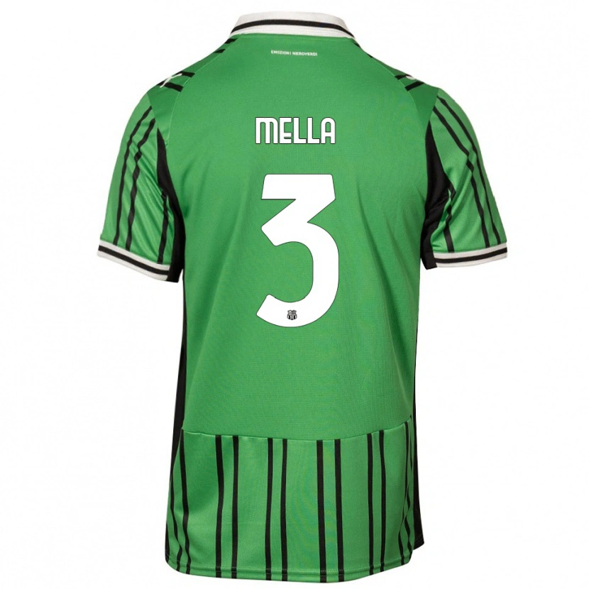 Danxen Women Sara Mella #3 Green Black Home Jersey 2025/26 T-Shirt
