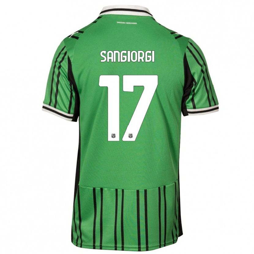 Danxen Women Federico Sangiorgi #17 Green Black Home Jersey 2025/26 T-Shirt