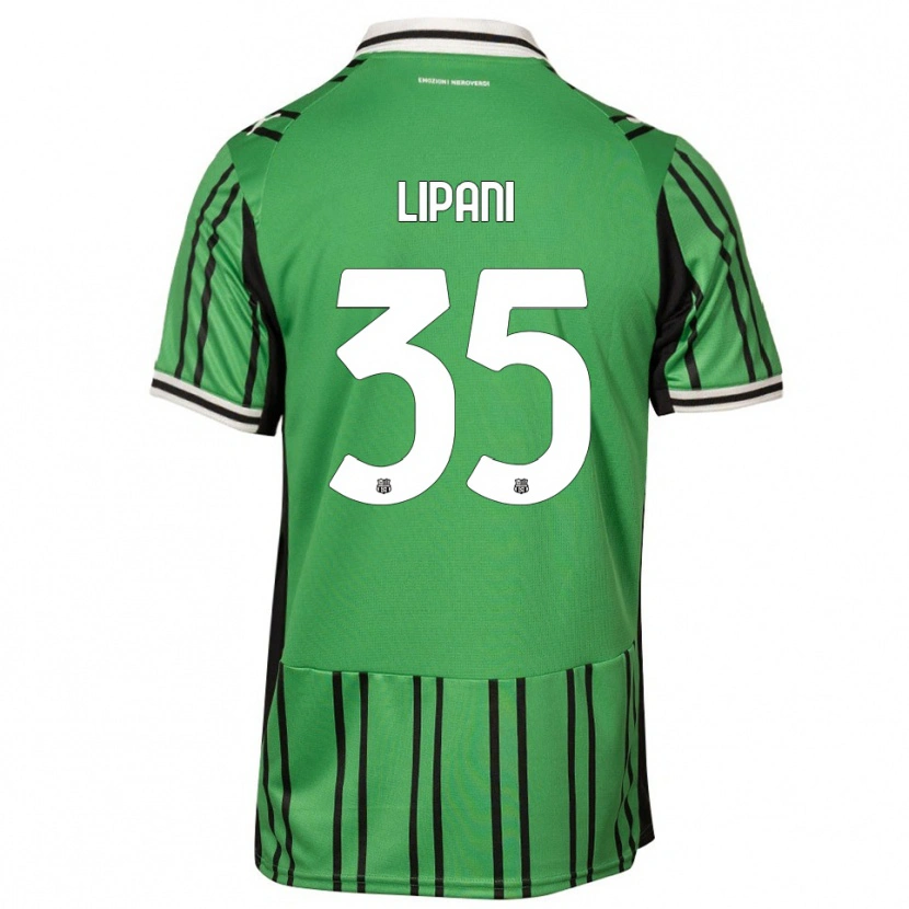 Danxen Women Luca Lipani #35 Green Black Home Jersey 2025/26 T-Shirt