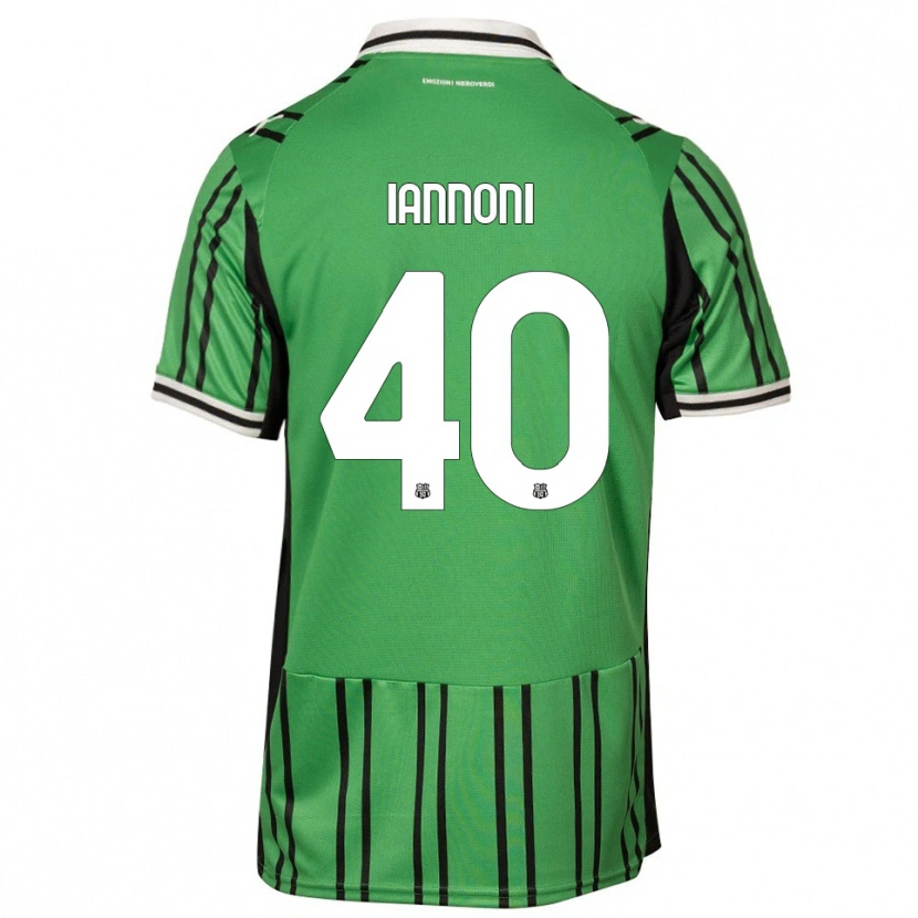 Danxen Women Edoardo Iannoni #40 Green Black Home Jersey 2025/26 T-Shirt