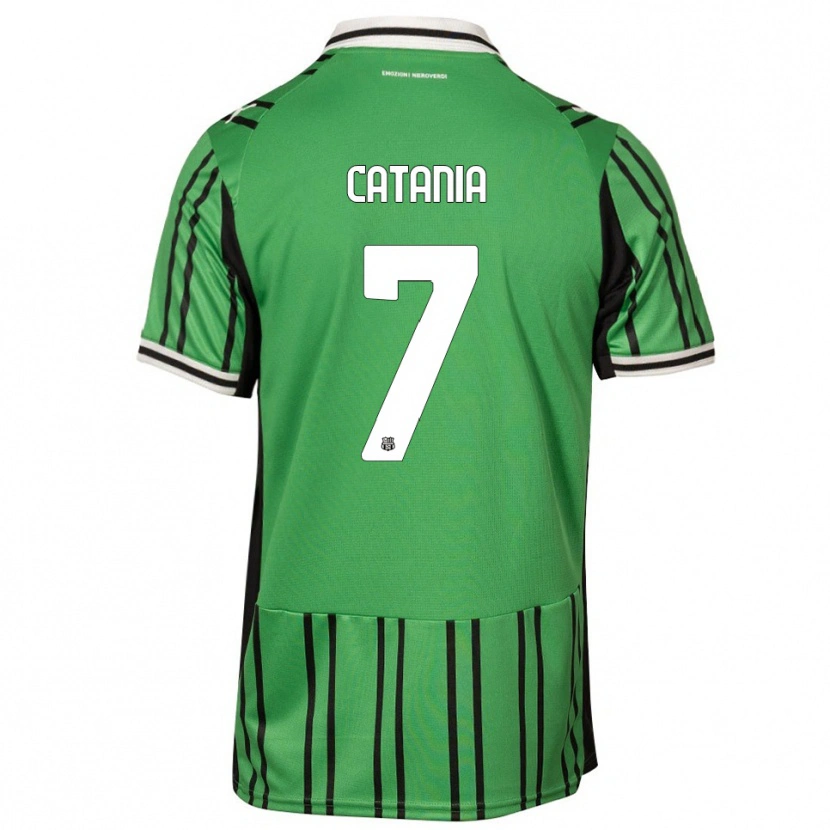 Danxen Women Nicolò Catania #7 Green Black Home Jersey 2025/26 T-Shirt