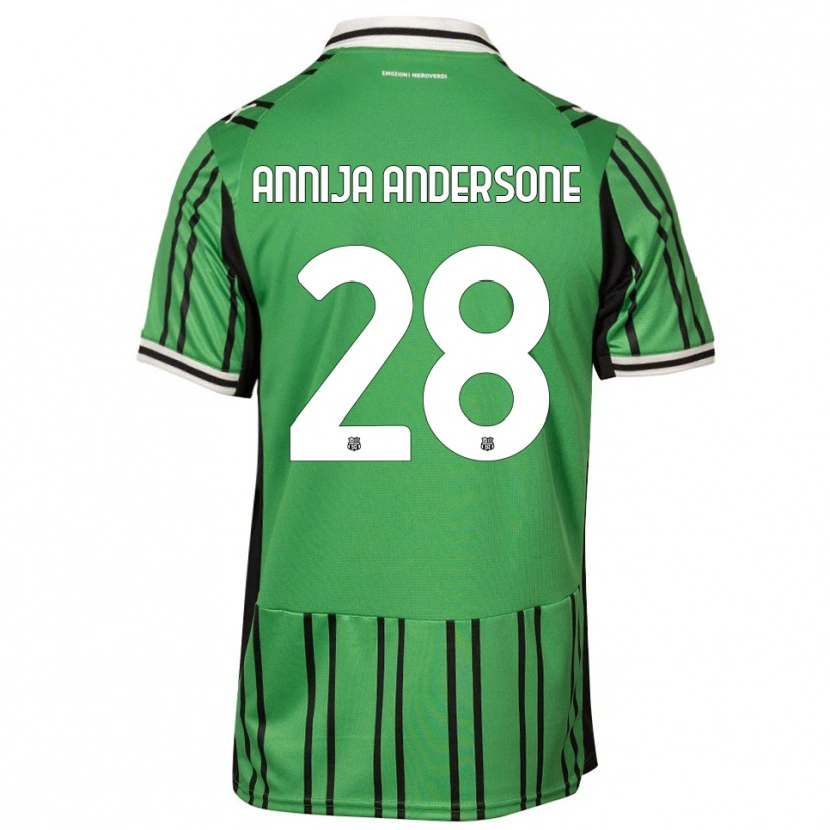 Danxen Women Gabriela Annija Andersone #28 Green Black Home Jersey 2025/26 T-Shirt