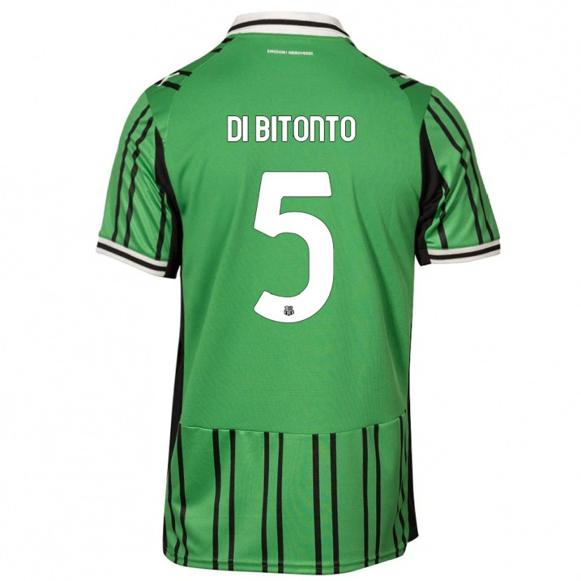 Danxen Women Alessandro Di Bitonto #5 Green Black Home Jersey 2025/26 T-Shirt