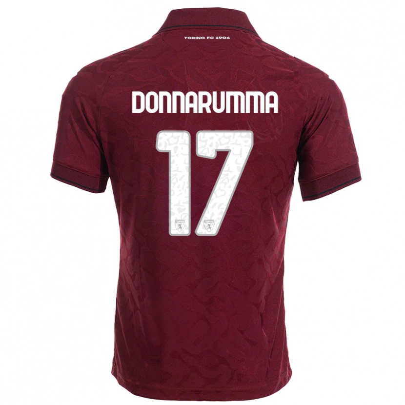 Danxen Women Antonio Donnarumma #17 Burgundy White Home Jersey 2025/26 T-Shirt