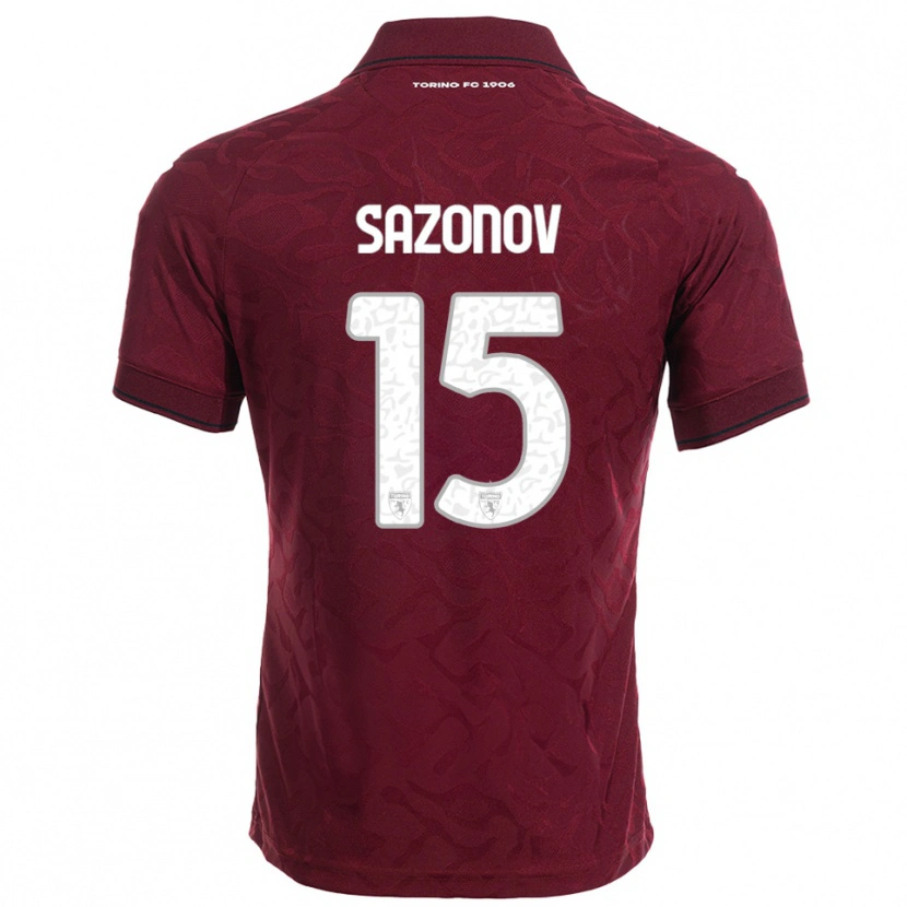 Danxen Women Saba Sazonov #15 Burgundy White Home Jersey 2025/26 T-Shirt