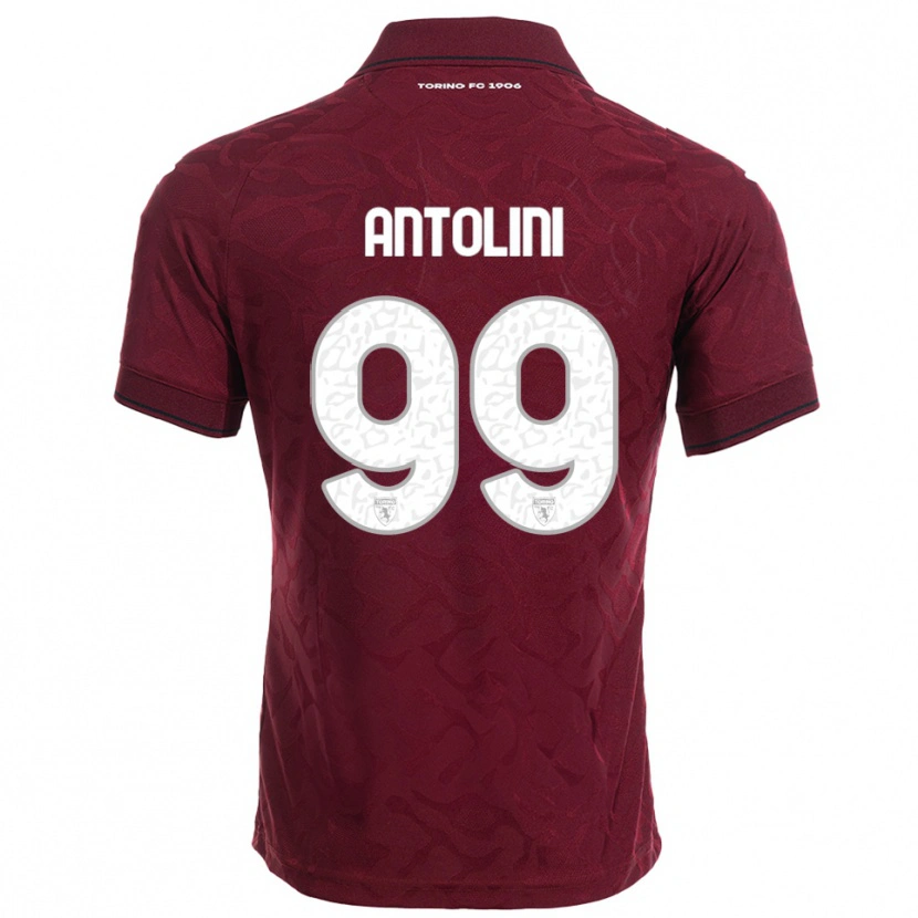 Danxen Women Jacopo Antolini #99 Burgundy White Home Jersey 2025/26 T-Shirt