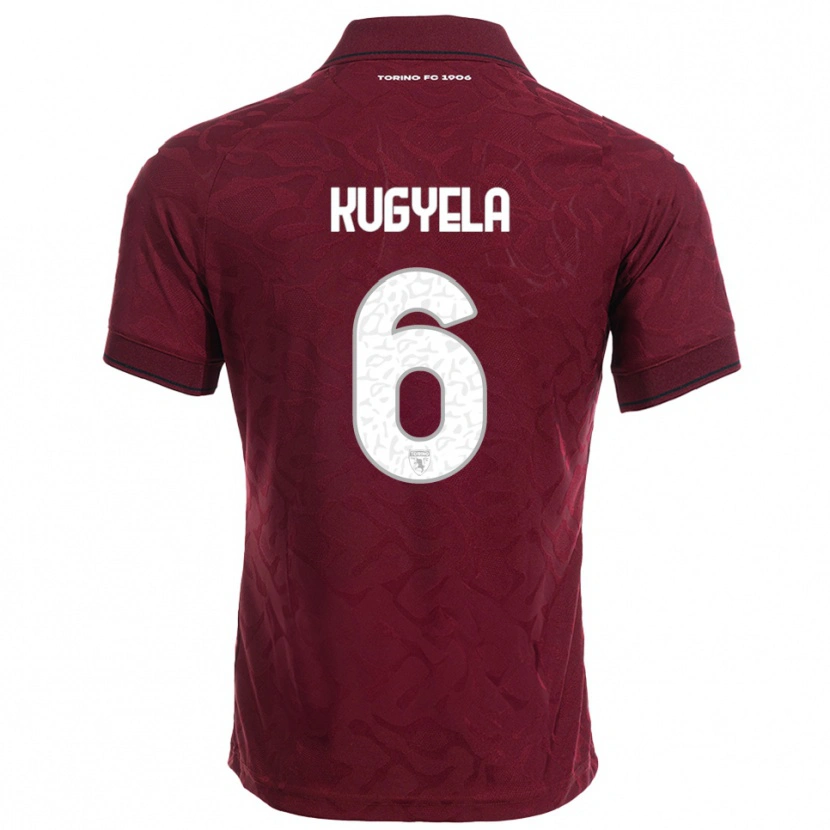 Danxen Women Zalán Kugyela #6 Burgundy White Home Jersey 2025/26 T-Shirt