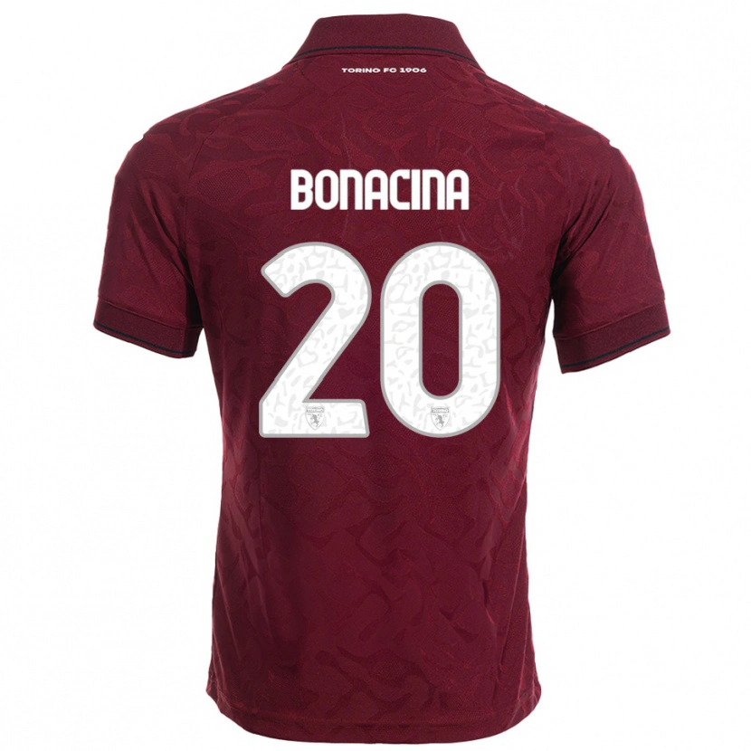 Danxen Women David Bonacina #20 Burgundy White Home Jersey 2025/26 T-Shirt