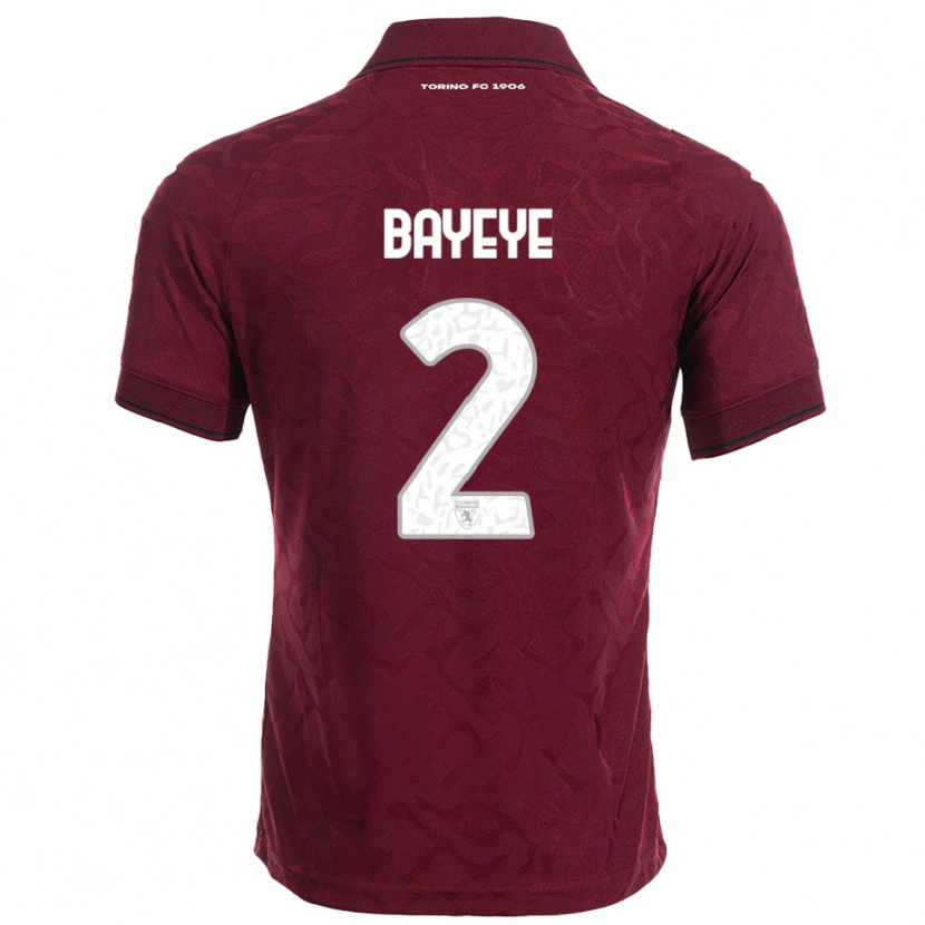 Danxen Women Brian Bayeye #2 Burgundy White Home Jersey 2025/26 T-Shirt