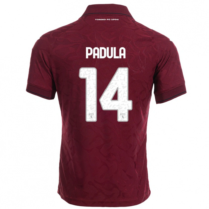 Danxen Women Cristian Padula #14 Burgundy White Home Jersey 2025/26 T-Shirt