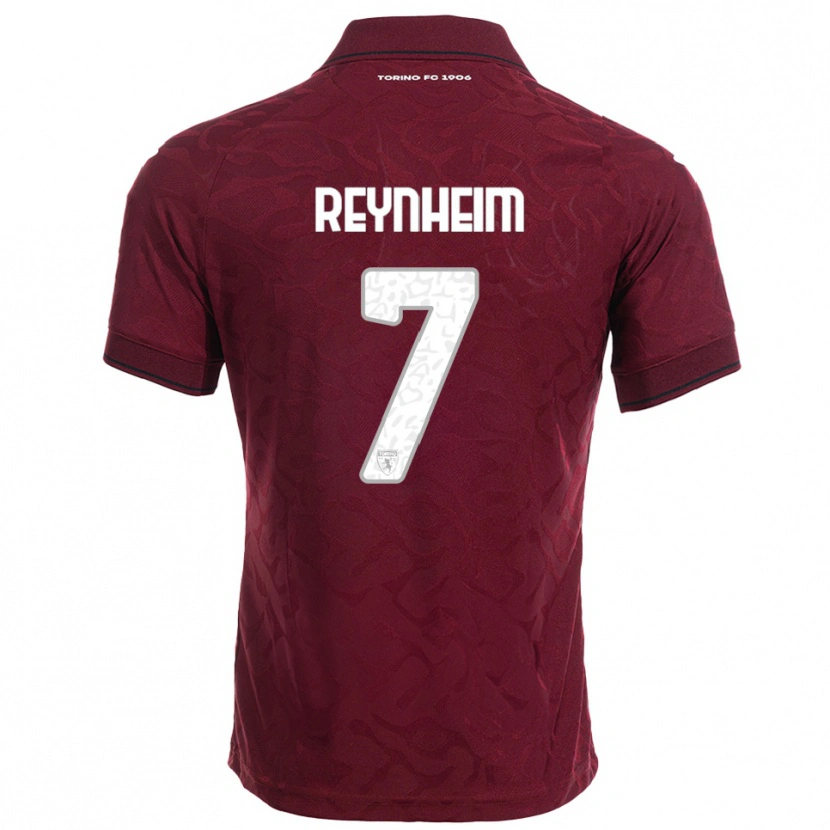 Danxen Women Dávid Reynheim #7 Burgundy White Home Jersey 2025/26 T-Shirt