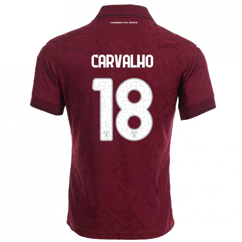 Danxen Women Lorenzo Carvalho #18 Burgundy White Home Jersey 2025/26 T-Shirt