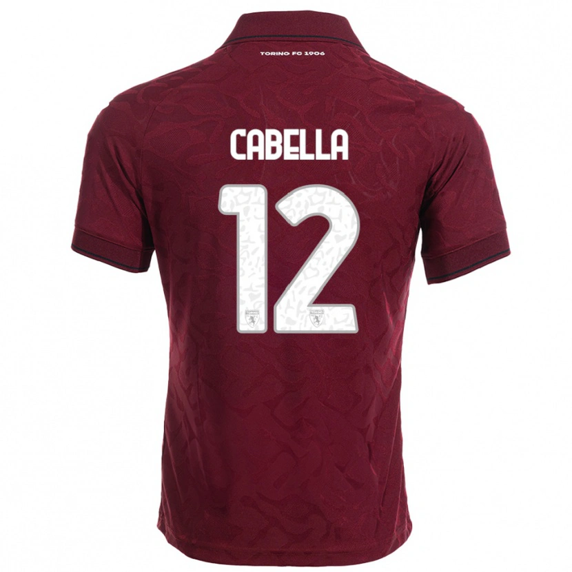 Danxen Women Matteo Cabella #12 Burgundy White Home Jersey 2025/26 T-Shirt