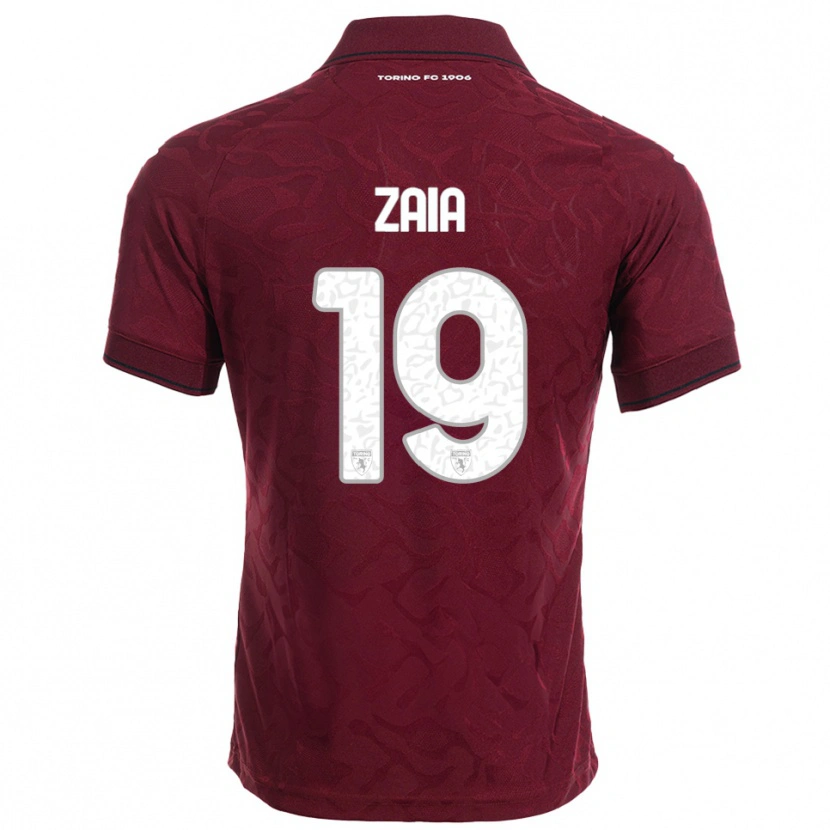 Danxen Women Edoardo Zaia #19 Burgundy White Home Jersey 2025/26 T-Shirt
