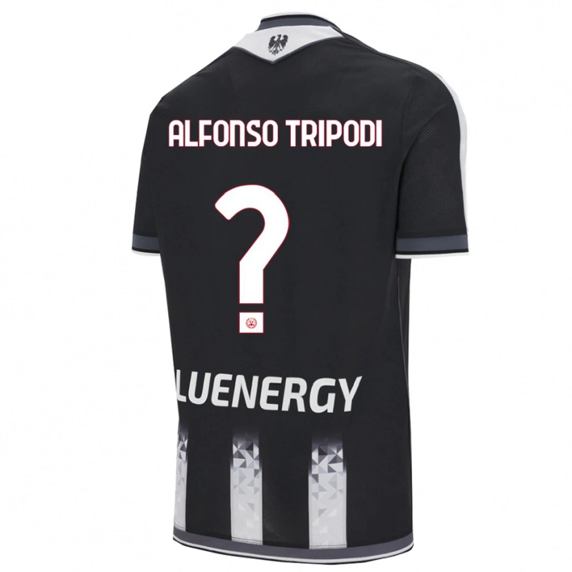 Danxen Women Leonardo Alfonso Tripodi #0 Black White Home Jersey 2025/26 T-Shirt