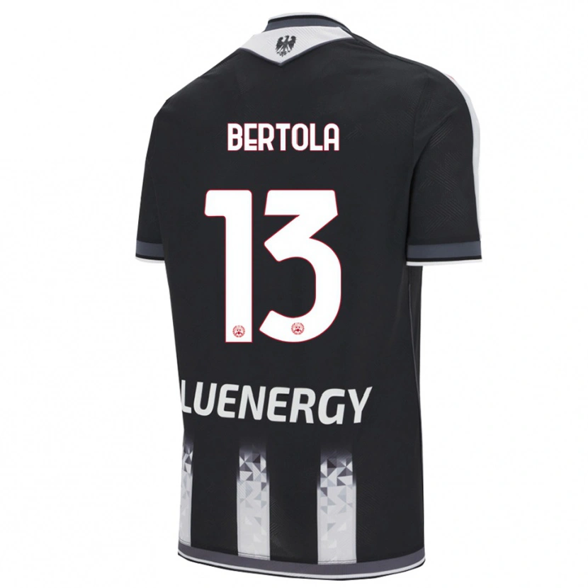 Danxen Women Nicolò Bertola #13 Black White Home Jersey 2025/26 T-Shirt