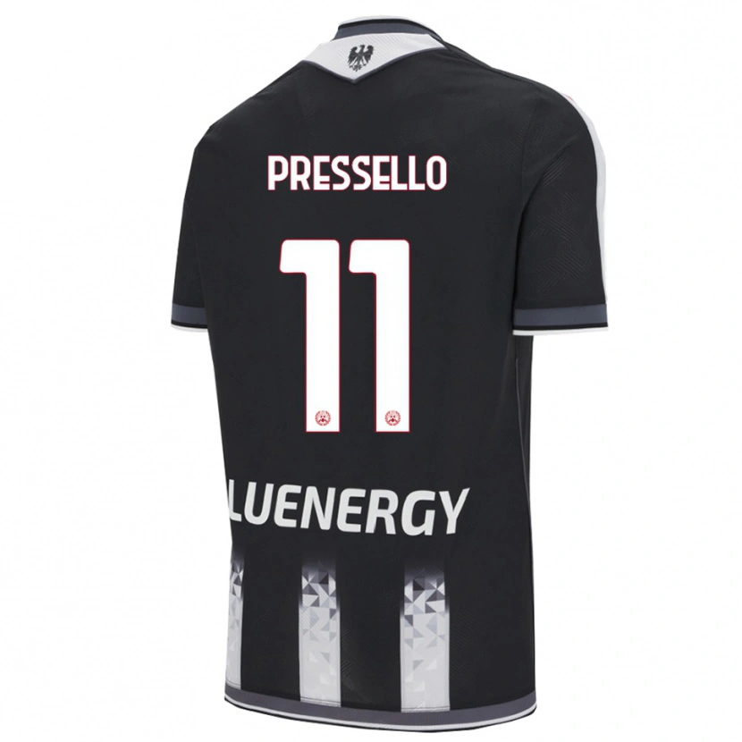 Danxen Women Matteo Pressello #11 Black White Home Jersey 2025/26 T-Shirt